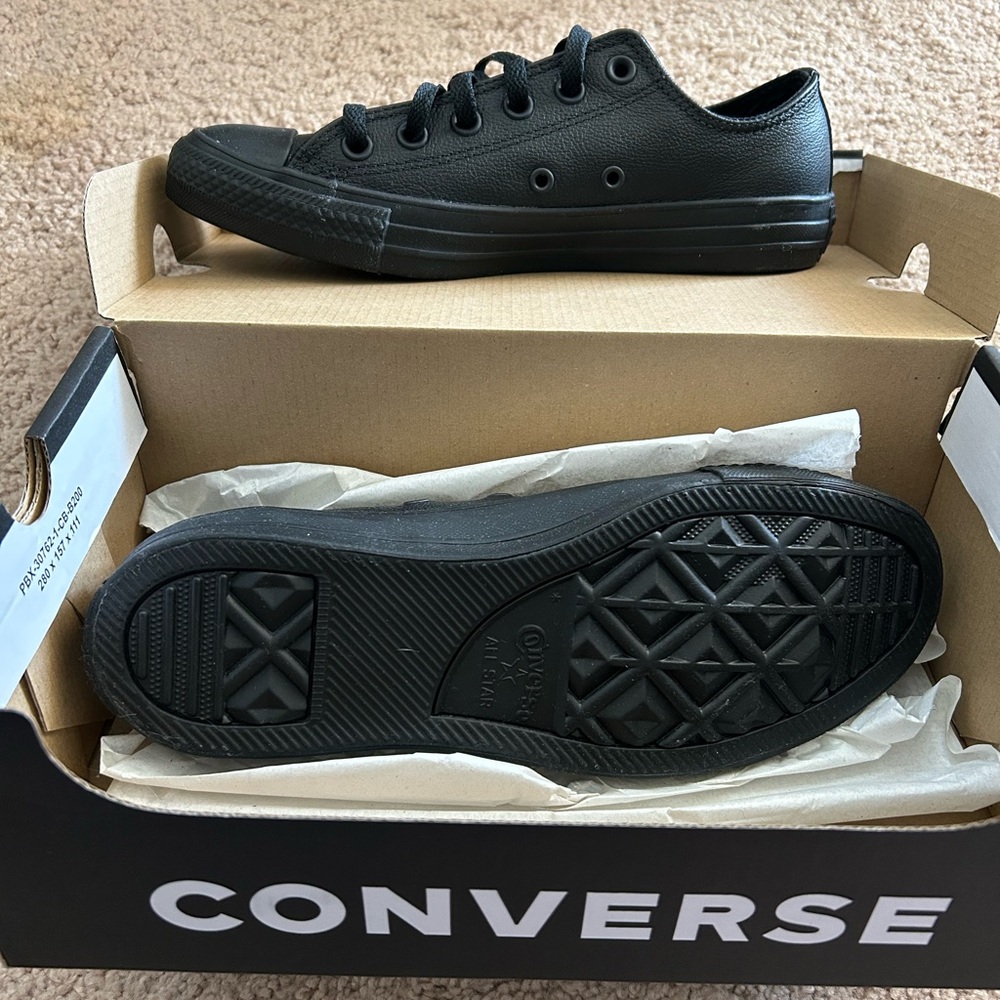 Converse All Black Low Top Sneakers